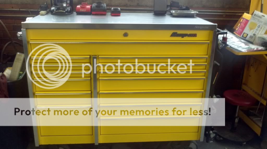 FS SNAP ON Ultra Yellow KRL1001 w/ stainless top The Chicago Garage